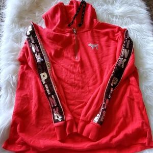 Vs pink bling hoodie